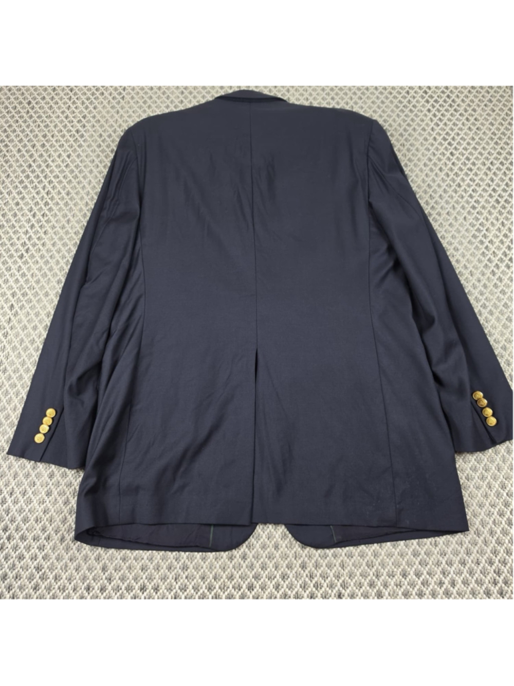 Brooks Brothers Country Club Navy Gold Button Blazer 43L Loro Piana Super 110s - Picture 2 of 14
